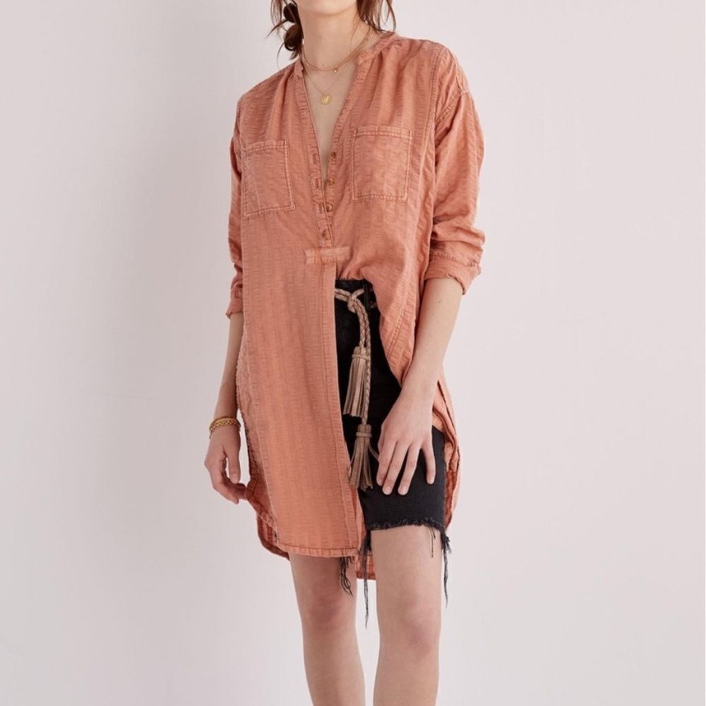 Anthropologie Pilcro Seersucker Button Down Top